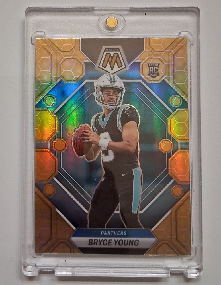🔥 Bryce Young 2023 Panini Mosaic Honeycomb Prizm Rookie RC SSP #290 Case Hit