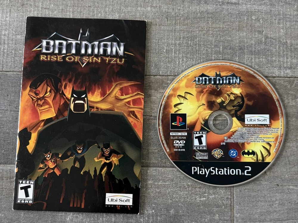 Batman Rise of Sin Tzu PS2 PlayStation 2 Disc And Manual Only