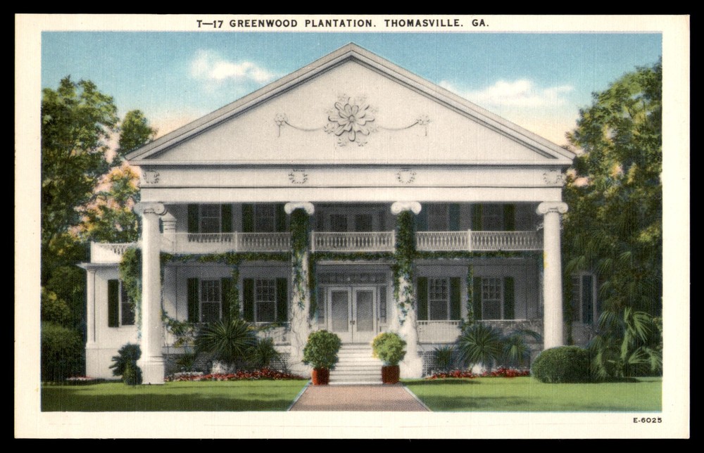 Postcard Greenwood Plantation, Thomasville GA