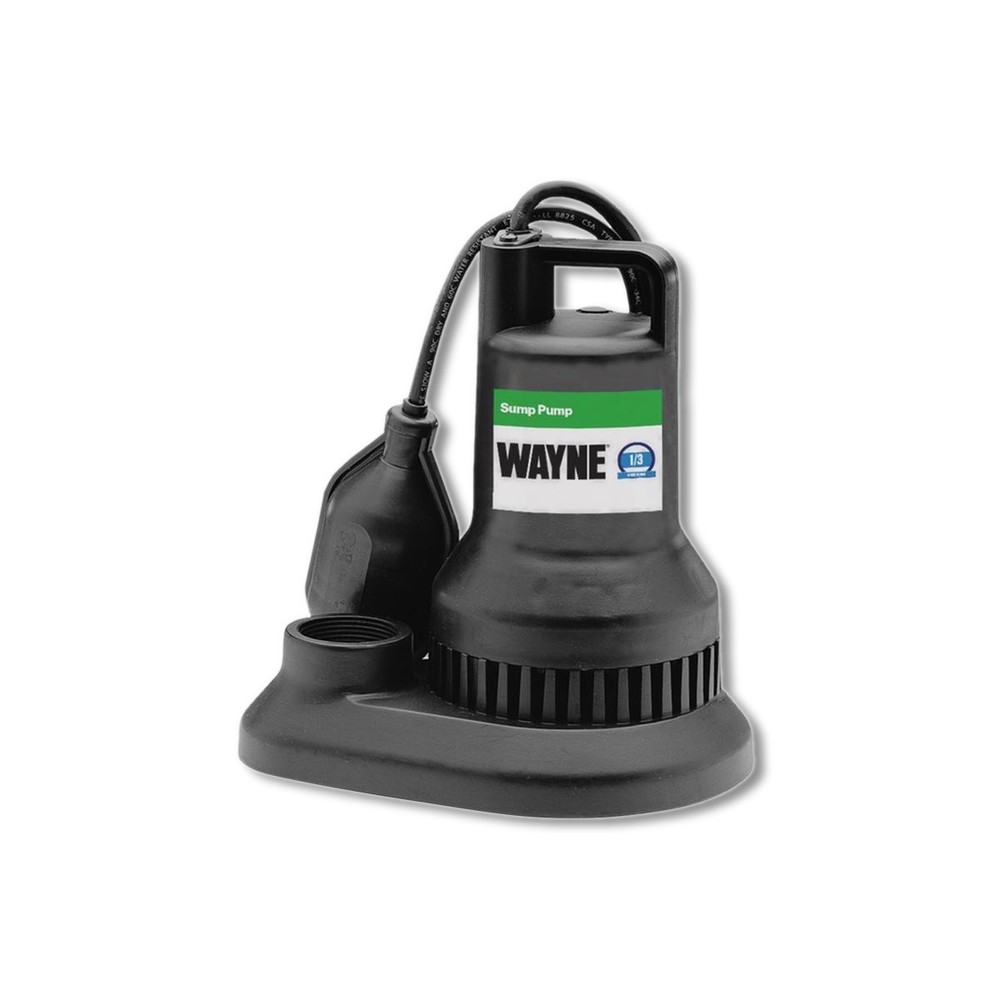 WAYNE Sump Pump 0.33HP 3000gph AC Tethered Float WST33