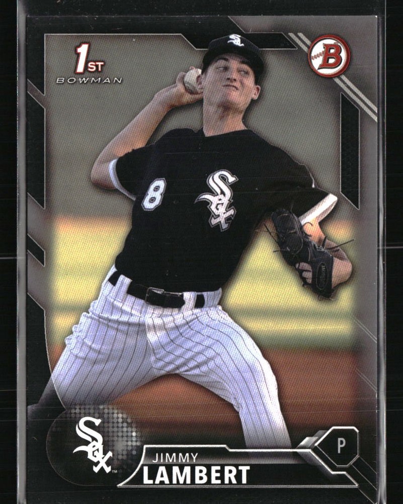 Jimmy Lambert 2016 Bowman Draft #BD-17 Baseball Card serial numbered to 499