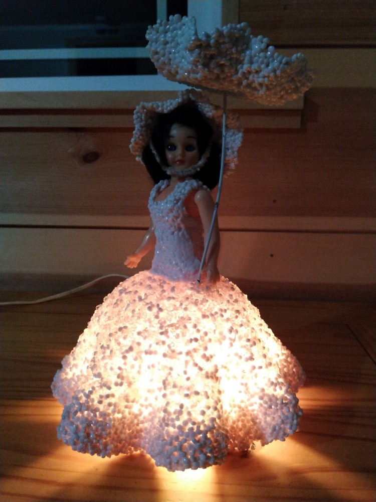60s Vintage Lamp with Parasol