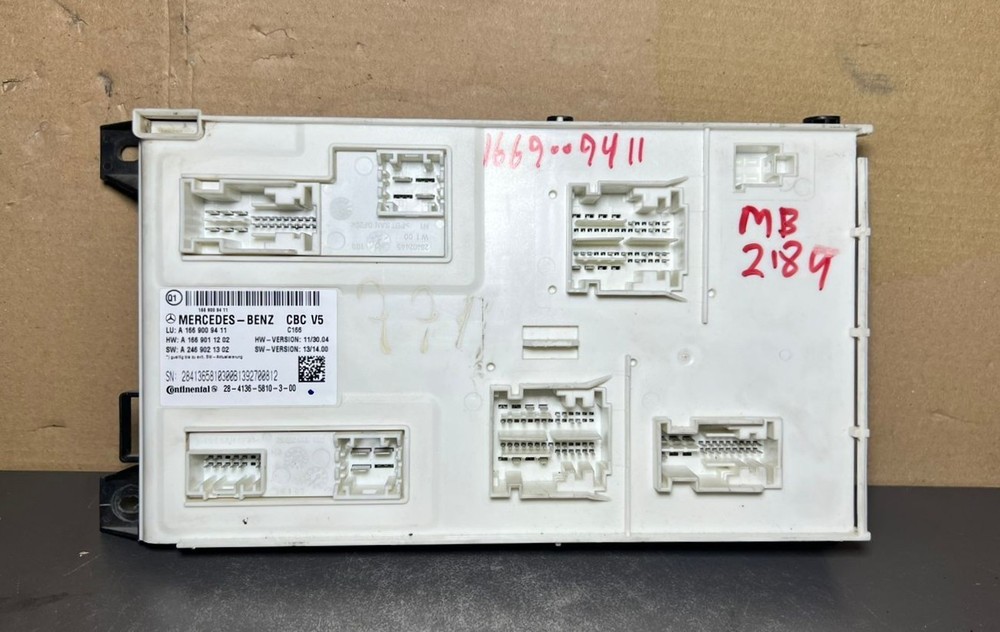 Mercedes-Benz W166 ML GL GLE Front SAM Body Control Module Unit A166 9009411 OEM