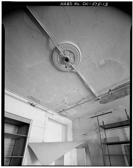 Washington DC Busch Building 1900s Ceiling Light Fixture Interior Detail