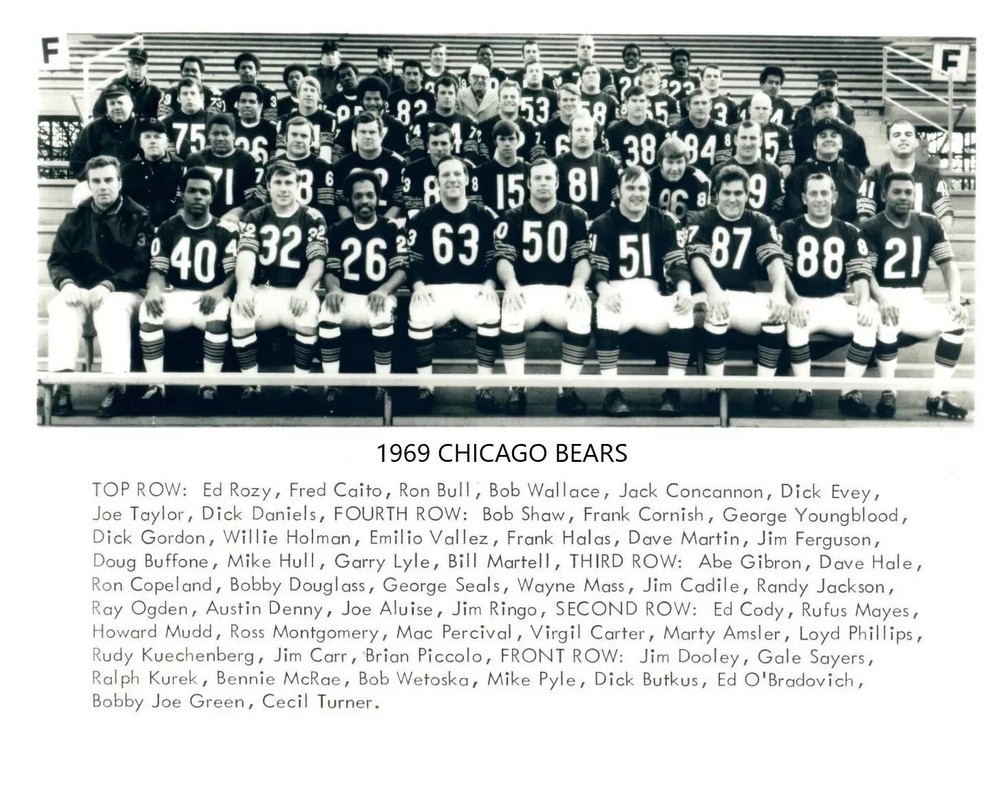 1969 Chicago Bears Team Football Nfl 4x6 PHOTO PRINT