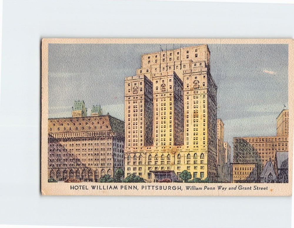 Postcard Hotel William Penn Pittsburgh Pennsylvania USA