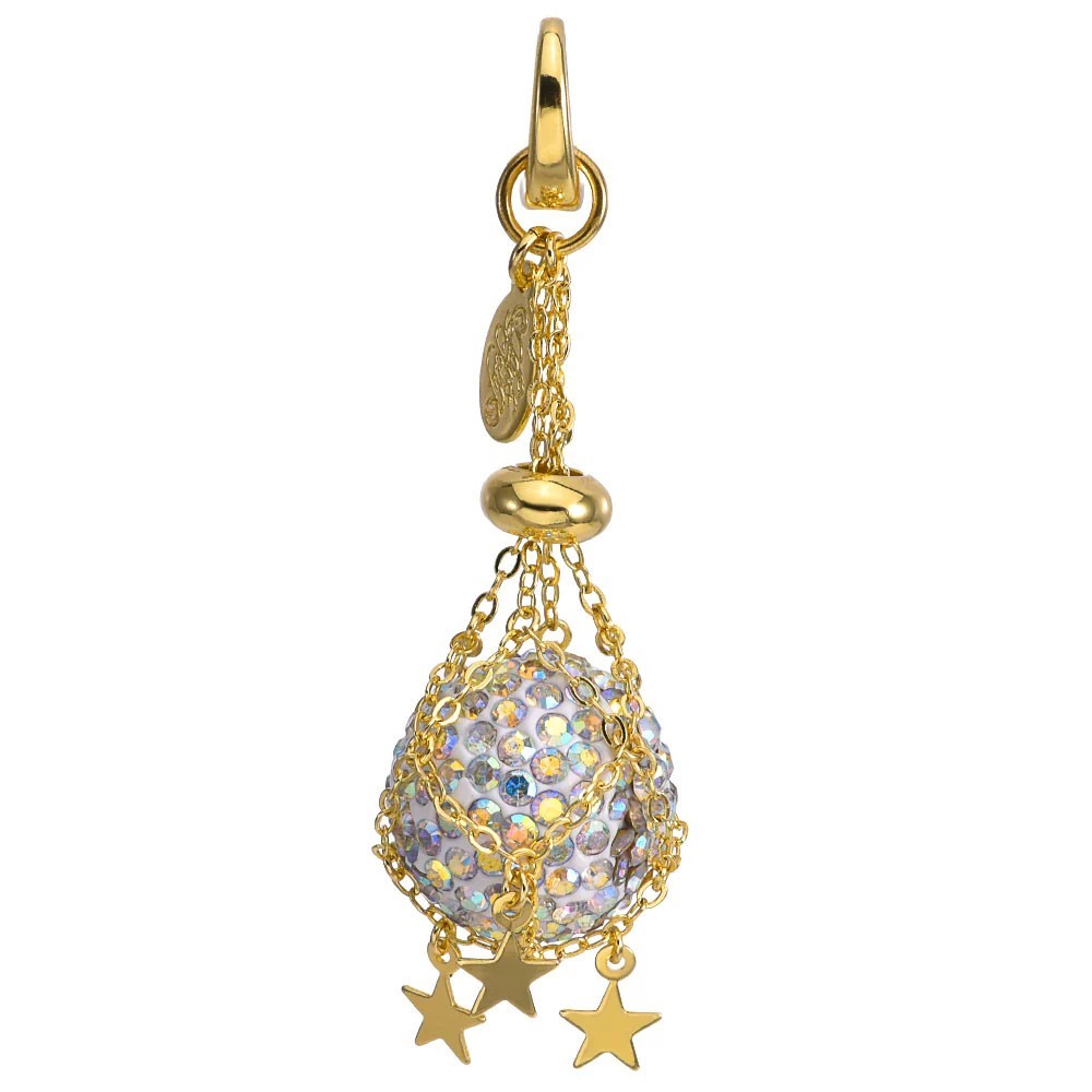 Kirks Folly Spell Caster Open Ring Charm  - Goldtone