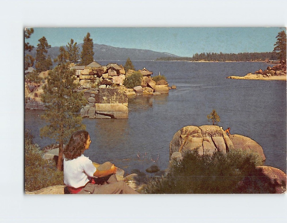 Postcard Big Bear Lake San Bernardino Mountains California USA