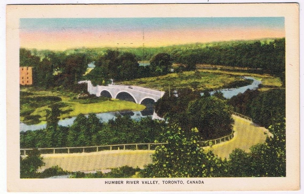 Ontario Postcard Toronto Humber River Valley 1954
