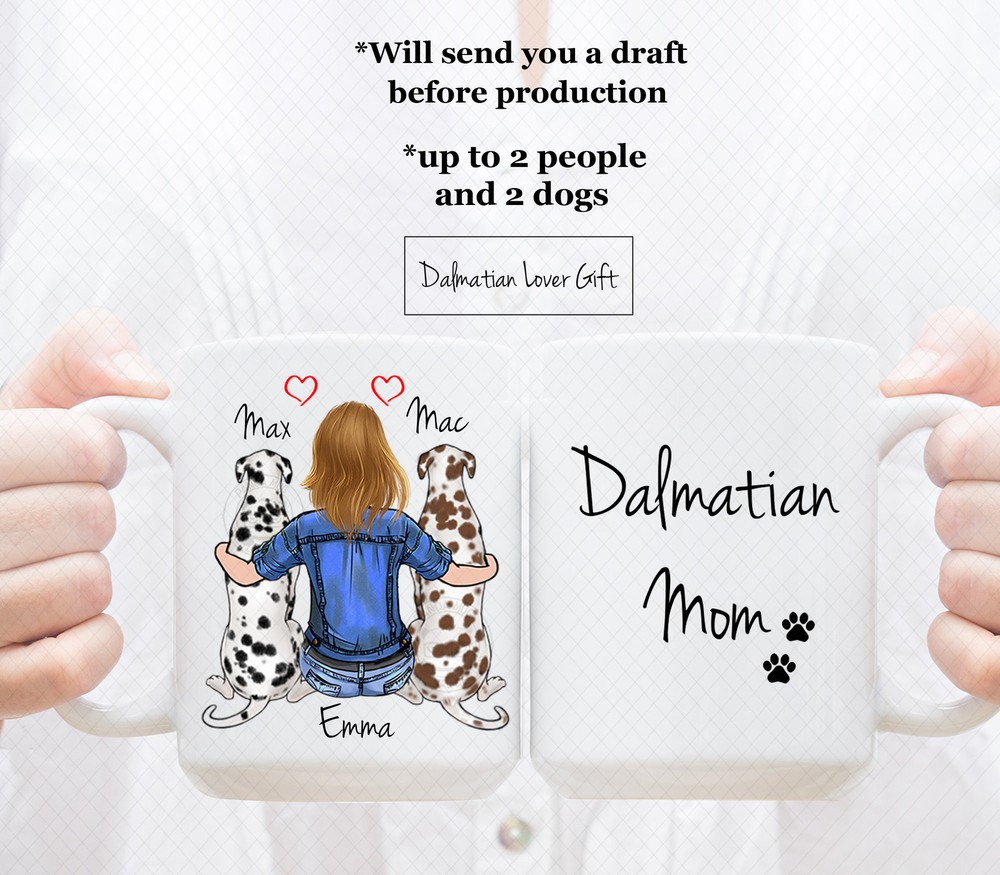Custom Dalmatian Mug Dalmatian Dad Mug Dalmatian Mom Mug Dalmatian Lover Mug