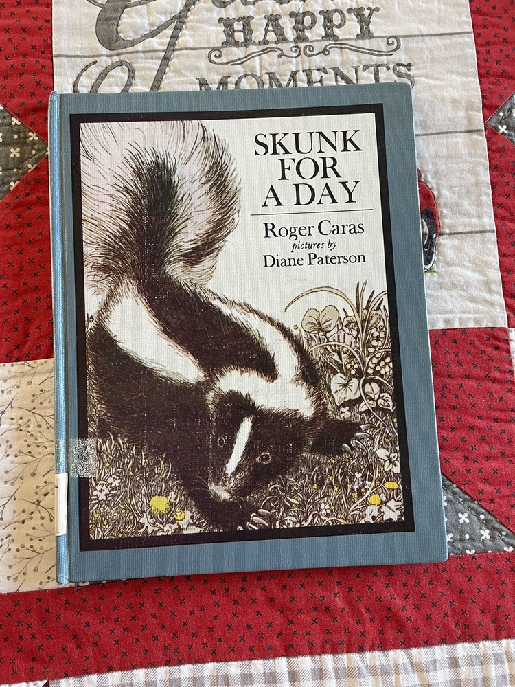 Skunk For A Day, Roger Caras, Vintage 1st Ed. 1976 Children’s Book
