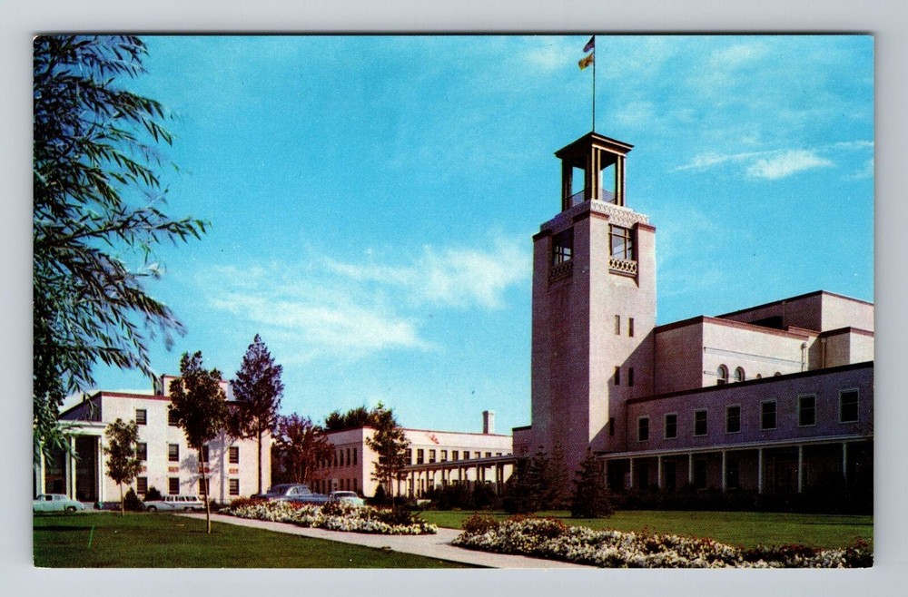 Santa Fe NM-New Mexico, State Capitol Building, Antique Vintage Postcard