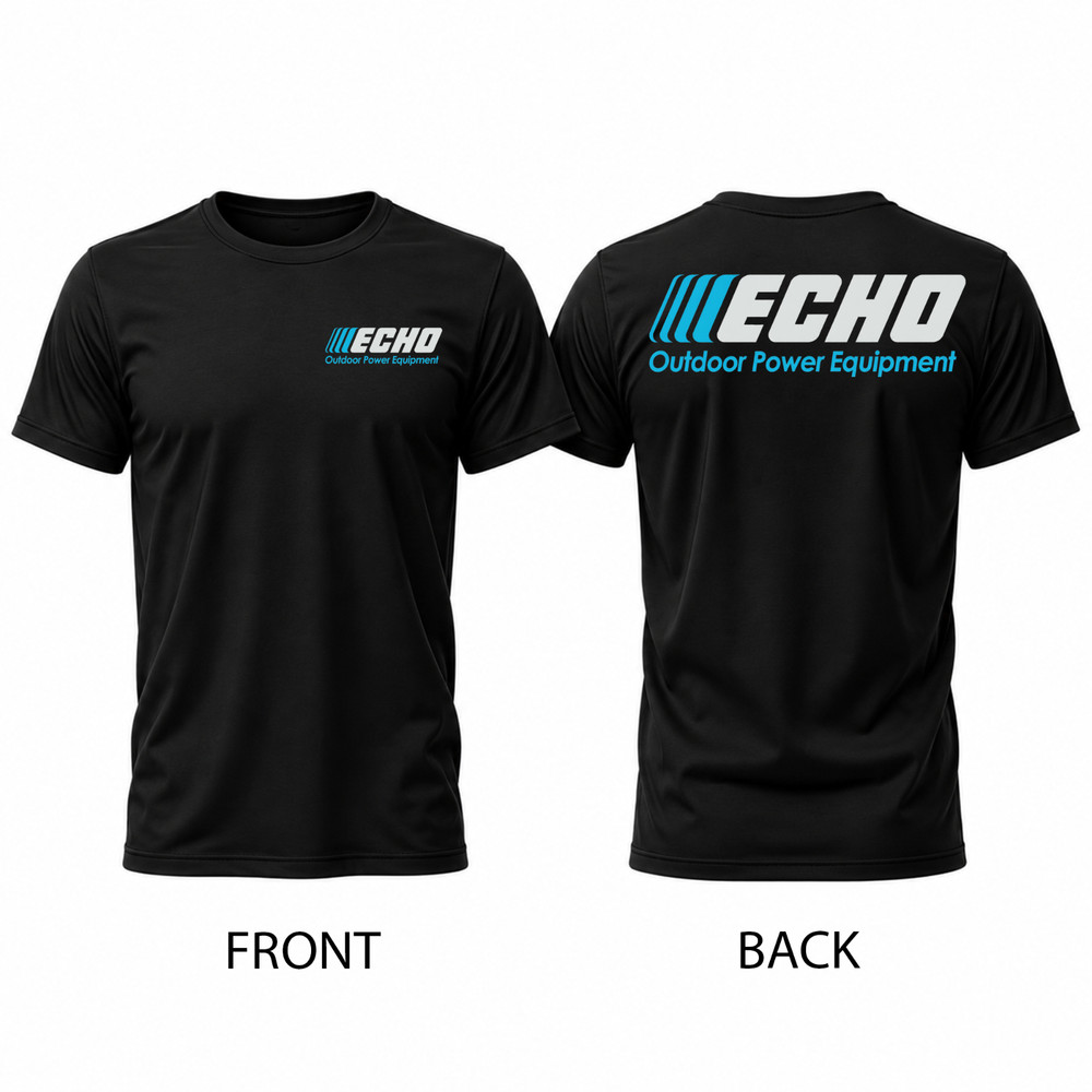 ECHO Outdoor Power Men's Black Graphic T Shirt