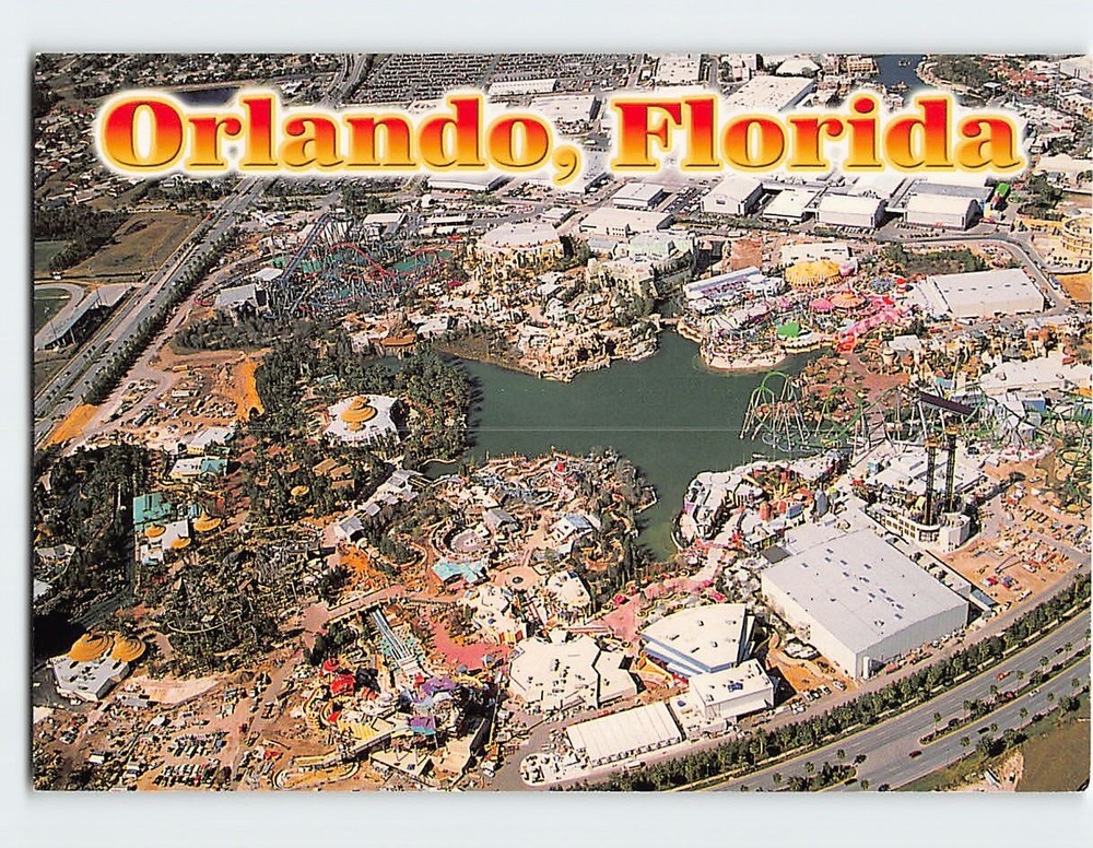 Postcard Aerial View Orlando Florida USA
