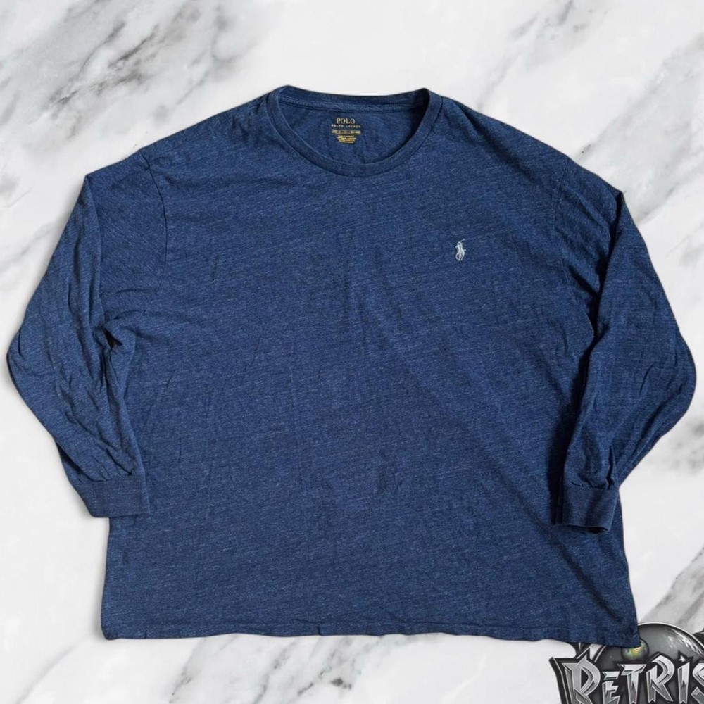 Polo Ralph Lauren men’s long sleeve blue t shirt size XXL