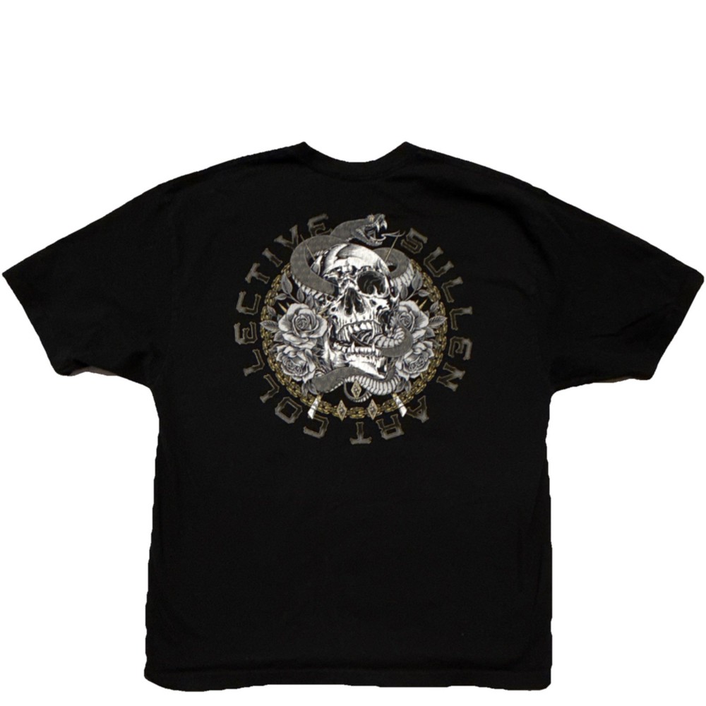 Sullen Art Collective Premium Skull Graphic Black Men's T-Shirt XL Short Sleeve