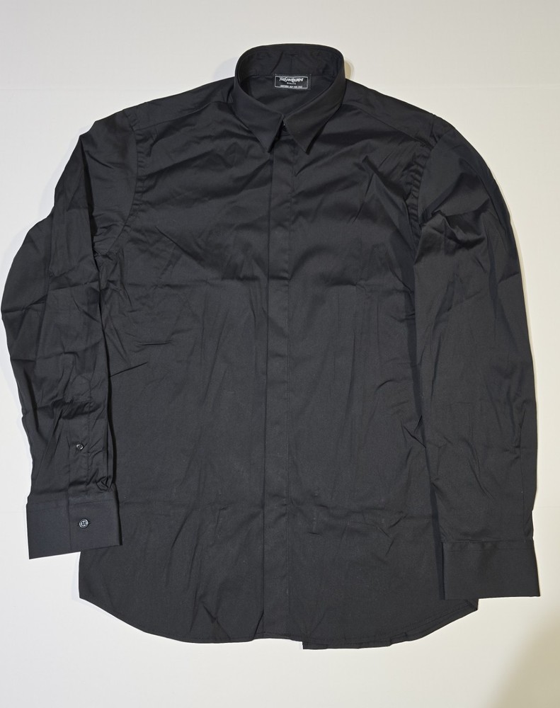 Authentic Yves Saint Laurent Beaute Uniform Black Shirt Size Large New
