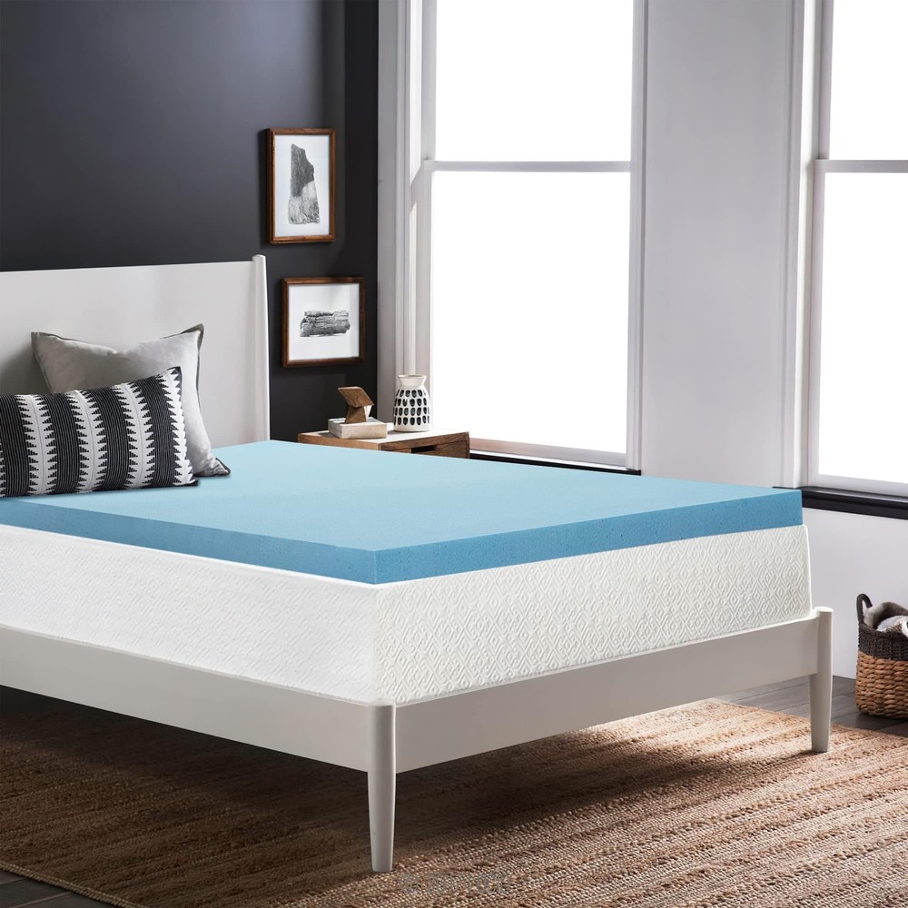 , 2-Inch Memory Foam Mattress Topper, CertiPUR-US Certified for Superior Comf...