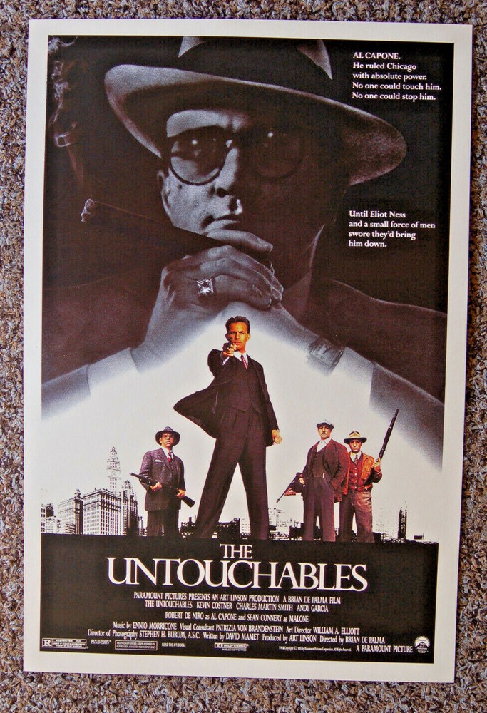 Vintage The Untouchables Lobby Card Poster Robert De Niro Al Capone Sean Connery