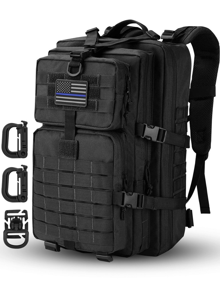 Tactical MOLLE Assault Backpack Military Camping Rucksack with 3D Design