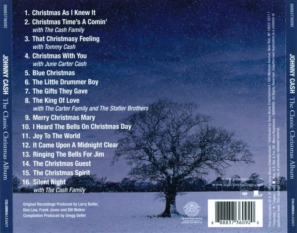 Johnny Cash - The Classic Christmas Album New Cd