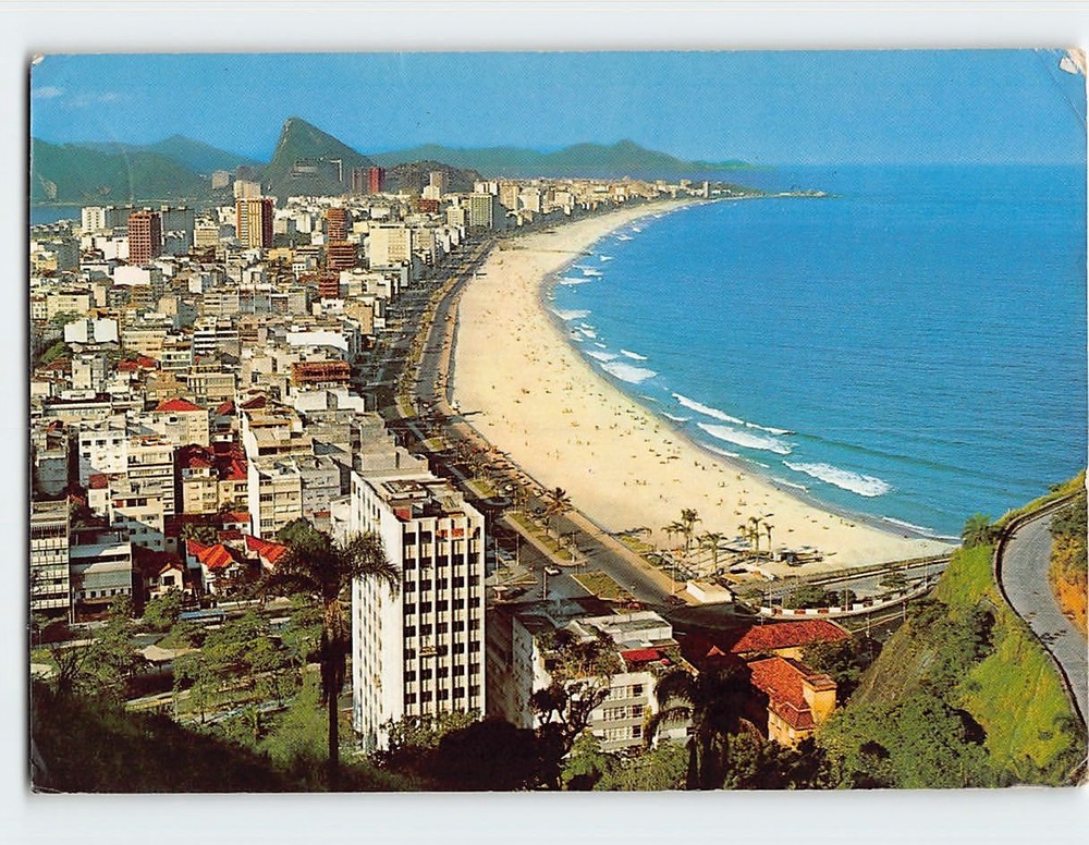 Postcard Ipanema Leblon Beach Rio de Janeiro Brazil