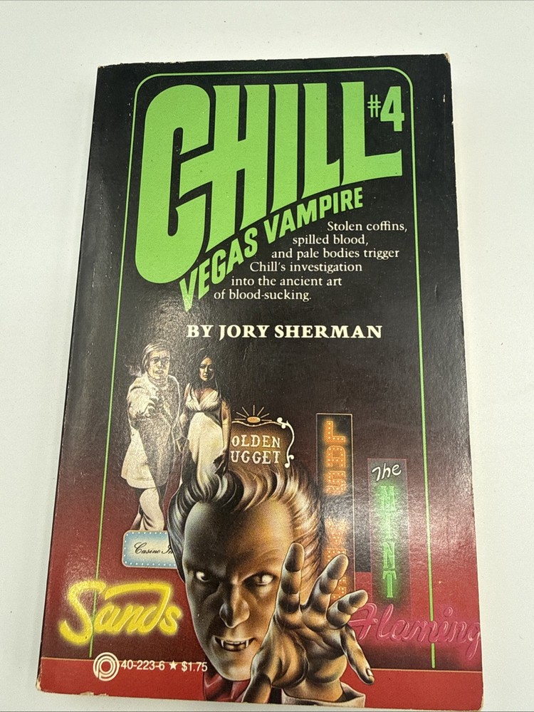 Chill #4: Vegas Vampire-pbk-Jory Sherman-1980-Pinnacle-1st print-NOS
