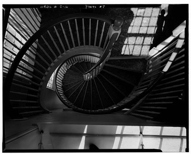 Photo:Historic American Buildings Survey Spiral Staircase Interior 1900s