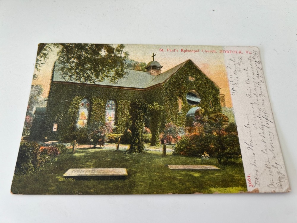 St Paul's Episcopal Church Norfolk Virginia VA Postcard