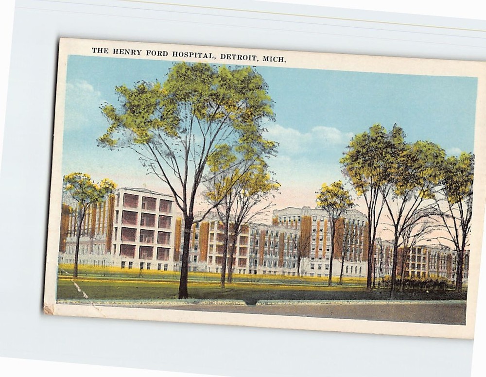 Postcard The Henry Ford Hospital Detroit Michigan USA