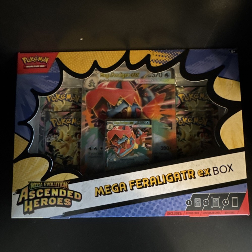 Pokémon TCG Mega Evolution Ascended Heroes Mega Feraligatr EX Box