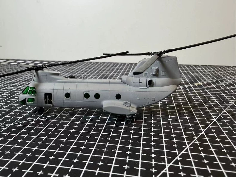 3D printing 1:144 Scale US Military CH-46 Helicopter Finished Painted Model