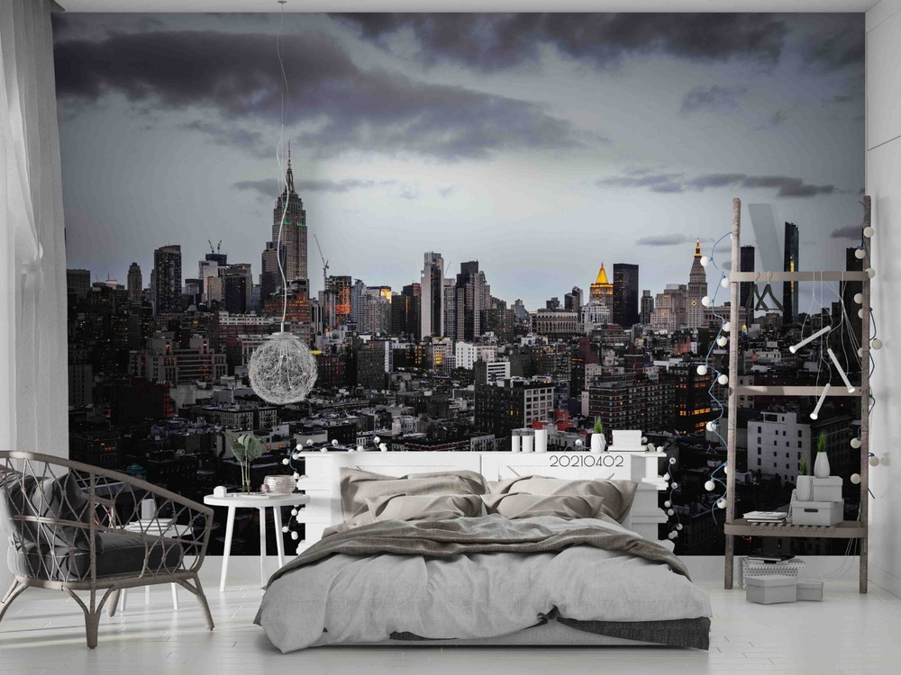 3D City Building Landscape Wall Murals Wallpaper Murals Wall Sticker