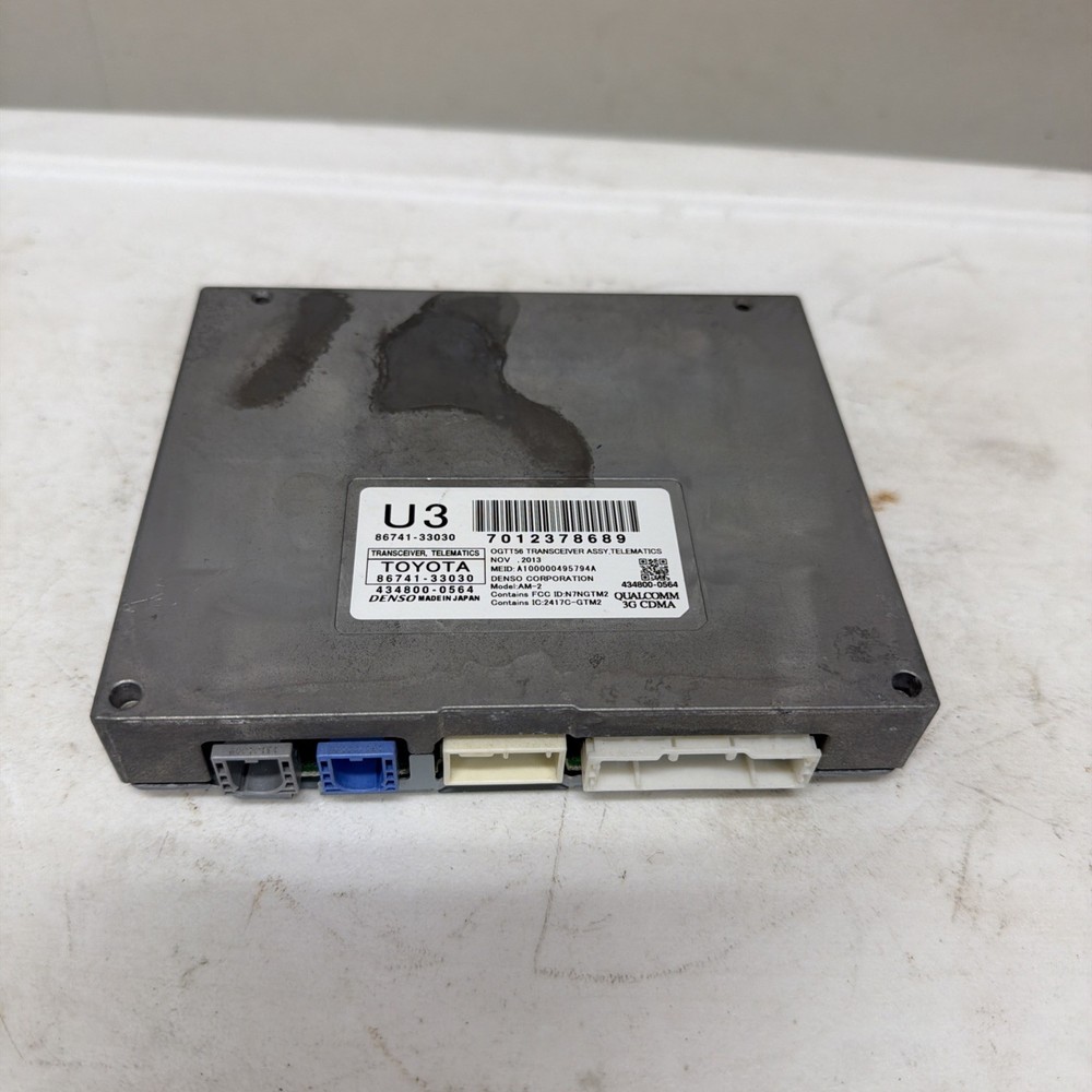 2013-2017 LEXUS ES300H TELEMATICS TRANSCEIVER CONTROL MODULE UNIT 8674133030 OEM