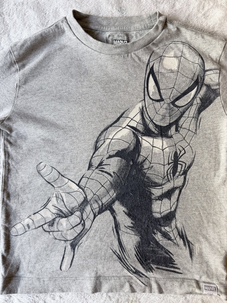 Gap Kids Marvel Spider-Man Boys Cotton Graphic Logo Crew Neck Tee S