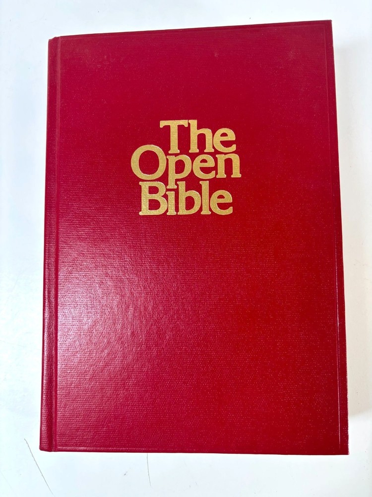 The Open Bible New American Standard Edition Red Hardcover By Nelson 1977
