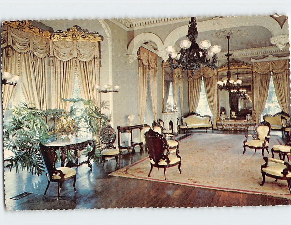 Postcard Parlor Stanton Hall Natchez Mississippi USA