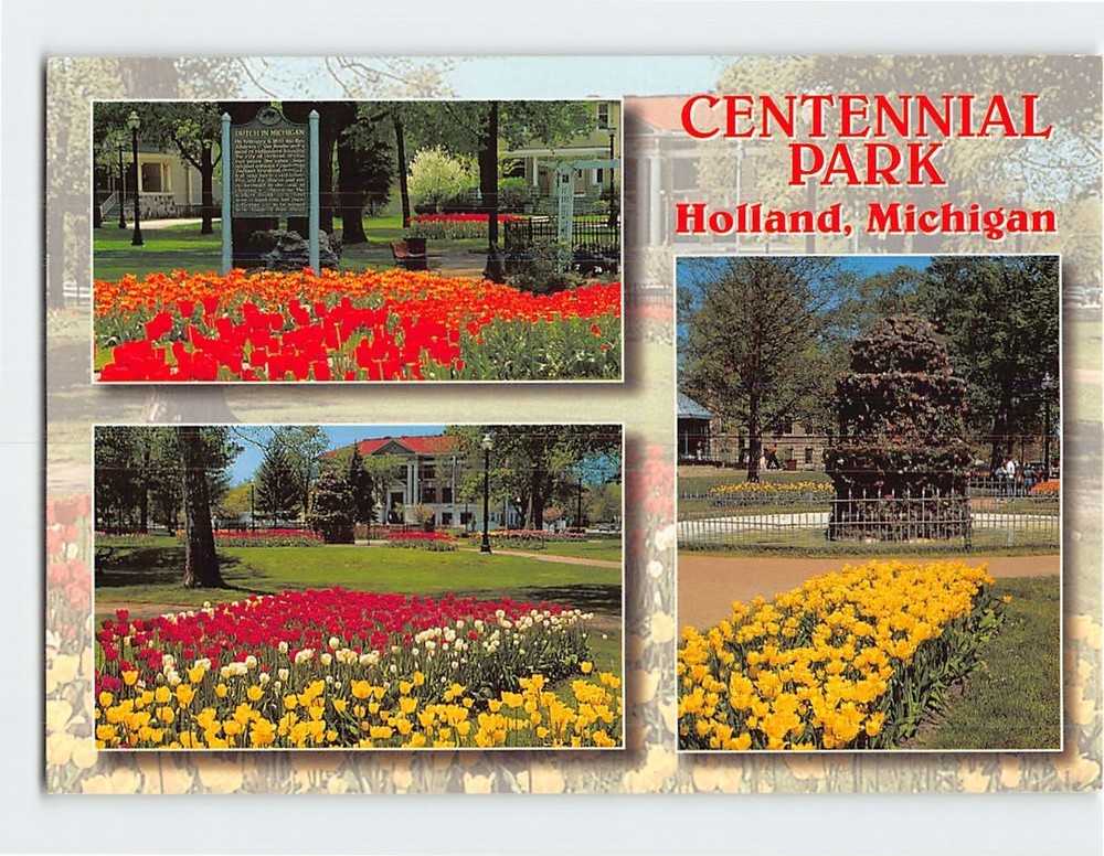 Postcard Centennial Park Holland Michigan USA