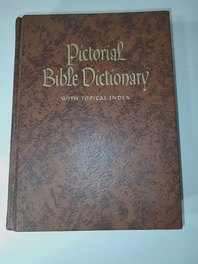1966 Pictorial Bible Dictionary with Topical Index Hard Cover-AS IS