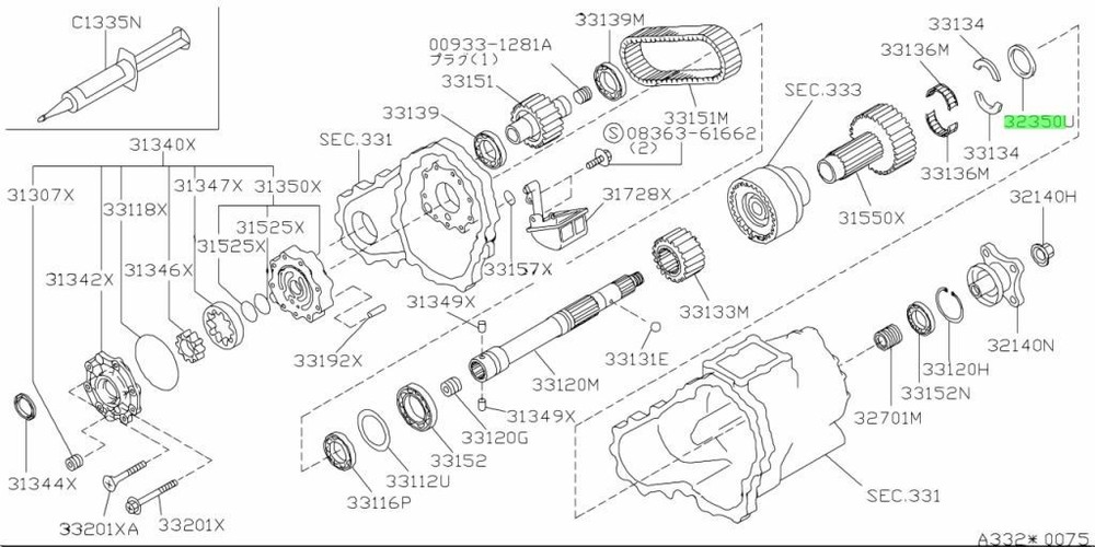 Holder, Ring For: Nissan Skyline R33 GTR BCNR33 95-98