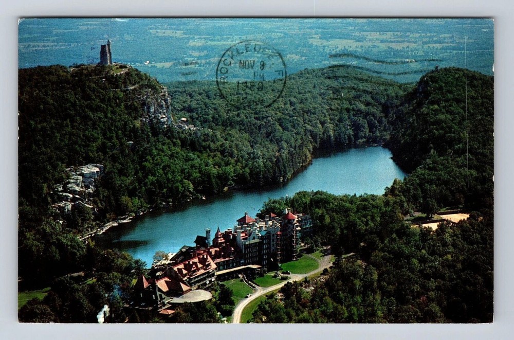 New Paltz NY-New York, Lake Mohonk Mountain House, Vintage c1950 Postcard