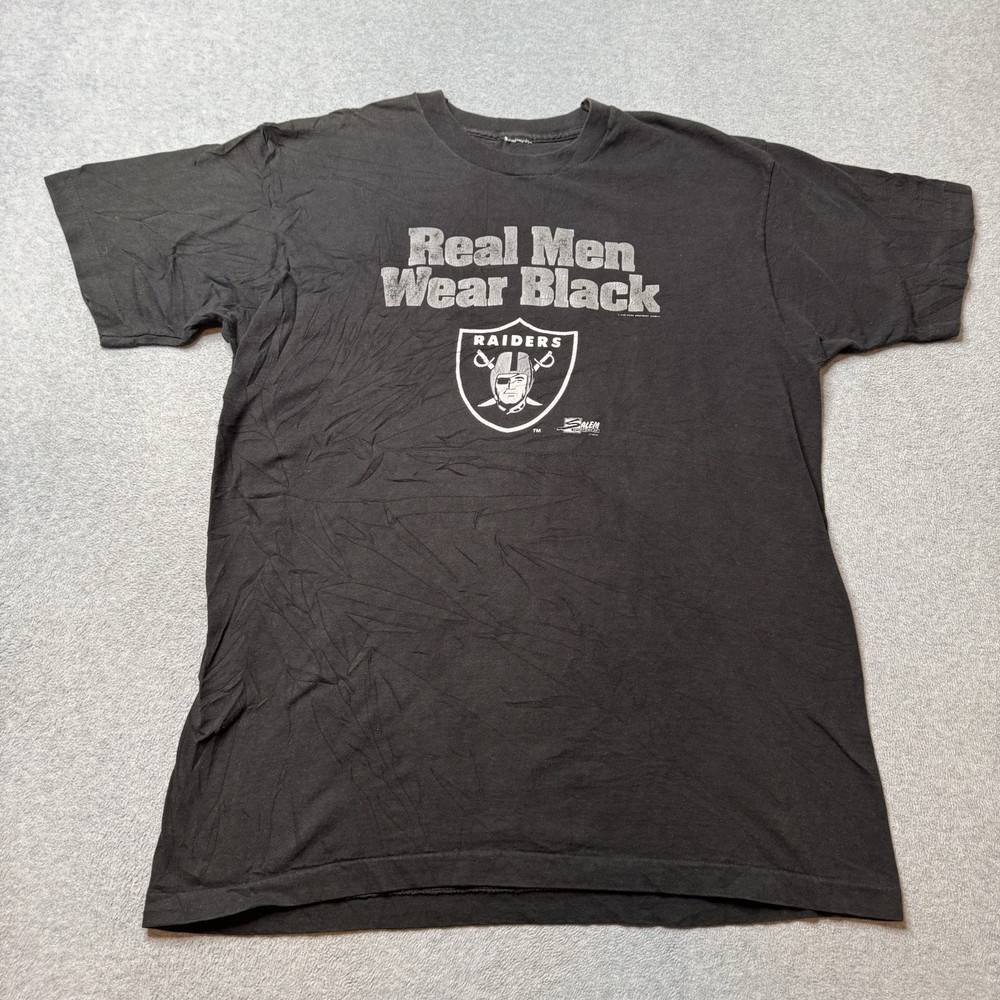 Vintage Salem Sportswear T Shirt Mens XL Oakland Raiders NFL Football Sports 90s