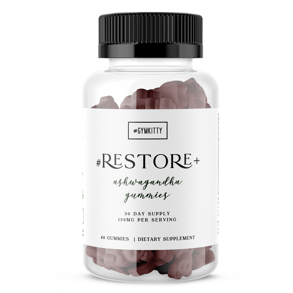 Ashwagandha Gummies for Stress Relief & Energy Boost with RESTORE+ Formula  