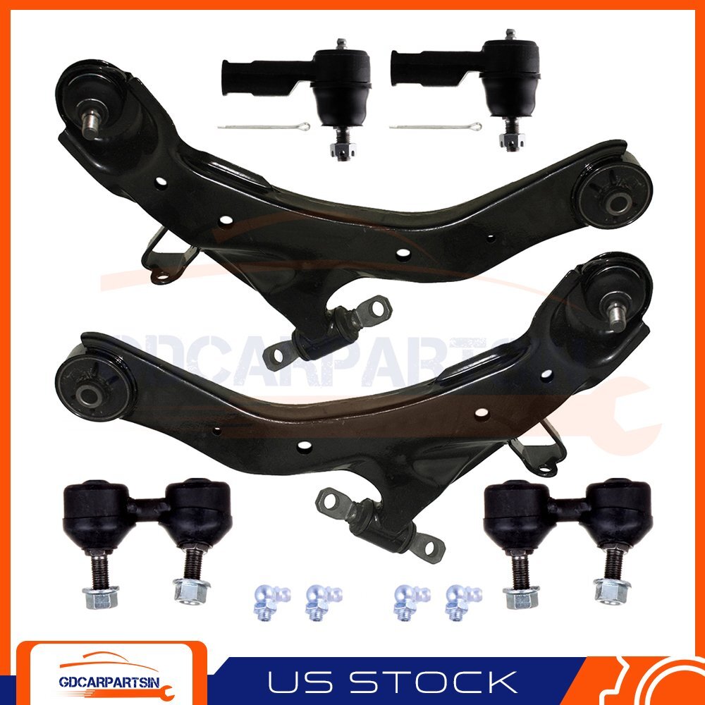 Hyundai Elantra Suspension Kit with 6 Lower Control Arms Tie Rods Sway Bars