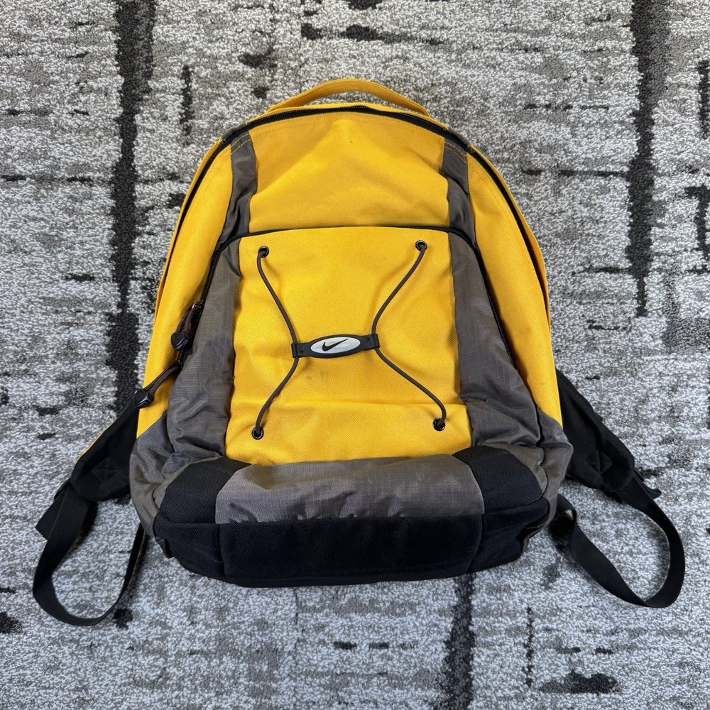 Vintage Nike Y2K 2000s Atmosair Backpack Yellow/Black