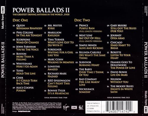 Bigger, Better Power Ballads II - Various Artists CD ZWVG The Cheap Fast FreeFREE US DELIVERY | EAN: 0724357147422 | Quality CD