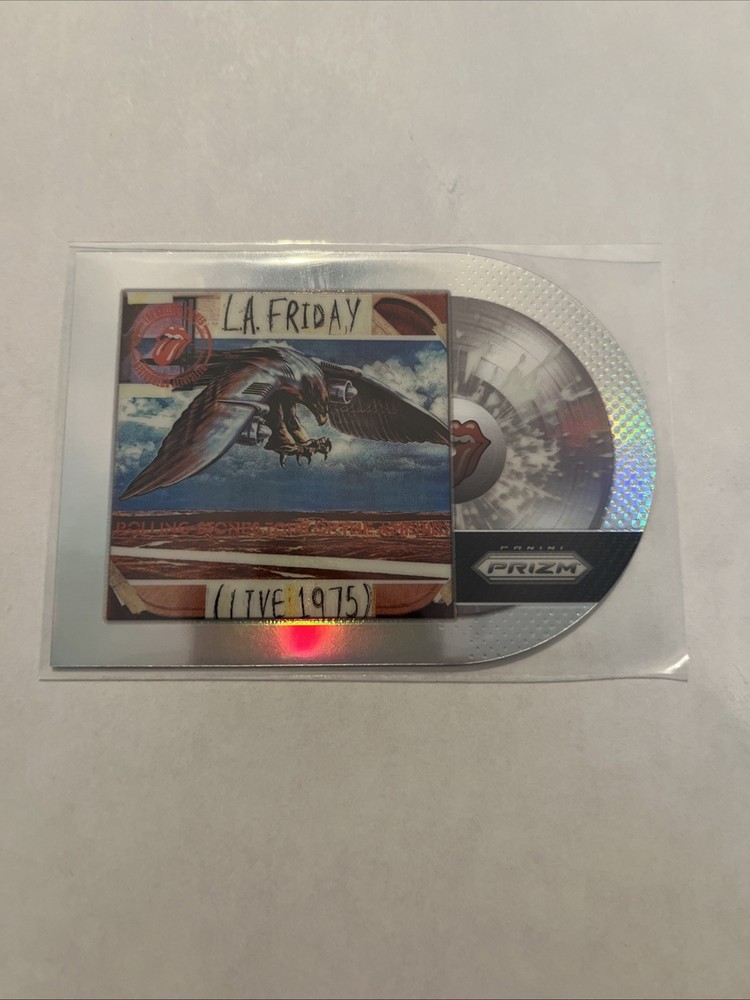 2025 Panini Prizm Rolling Stones LA Friday Live 1975 Silver Die-Cut