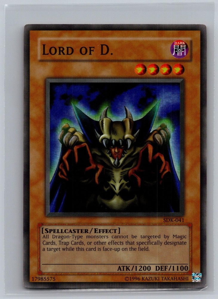 Lord of D. SDK-041 Super Rare Starter Deck: Kaiba Yu-Gi-Oh Unlimited Near Mint