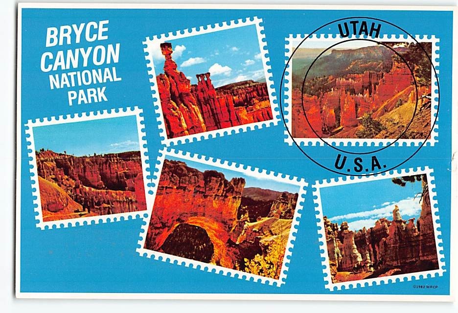 Postcard Bryce Canyon National Park Utah USA