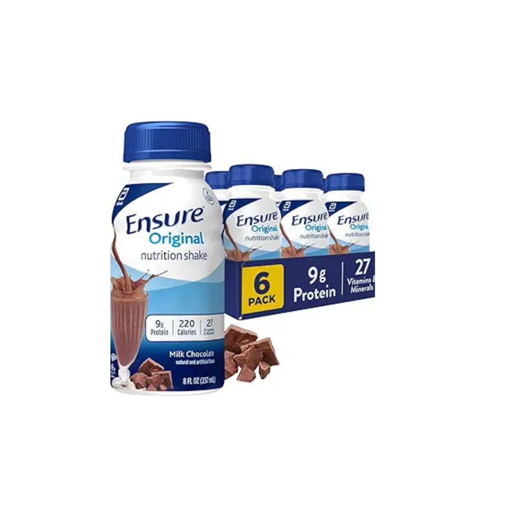 Ensure Original Nutrition Shake, 9g Protein, Milk Chocolate, 8 fl oz - 6 Pack